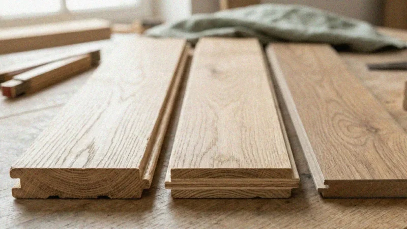 Parquet massif vs contrecollé vs stratifié : comparatif