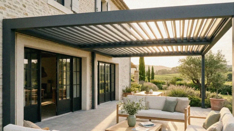 Pergola bioclimatique : prix, avantages et installation