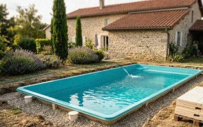 Prix piscine coque 8x4 : budget complet en 2026