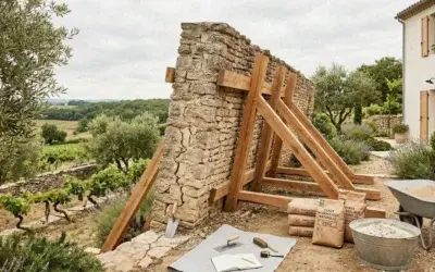 Comment consolider un mur en pierre qui penche ?