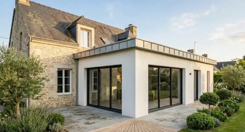 Extension maison toit plat : guide complet pour agrandir votre maison avec style