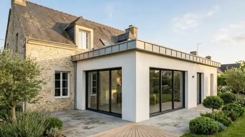 Extension maison toit plat : guide complet pour agrandir votre maison avec style
